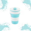 The Blue BevoFlex Collapsible Cup