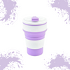 The Purple BevoFlex Collapsible Cup