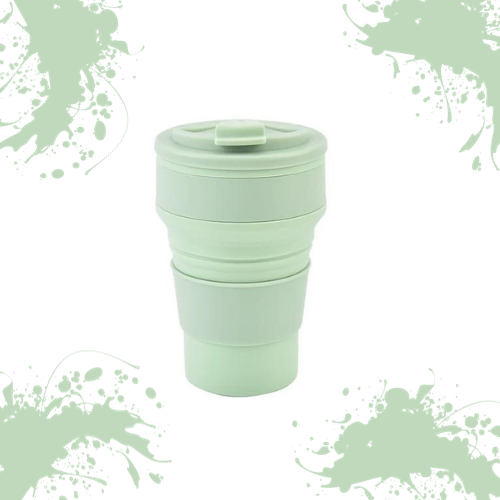 The Green BevoFlex Collapsible Cup